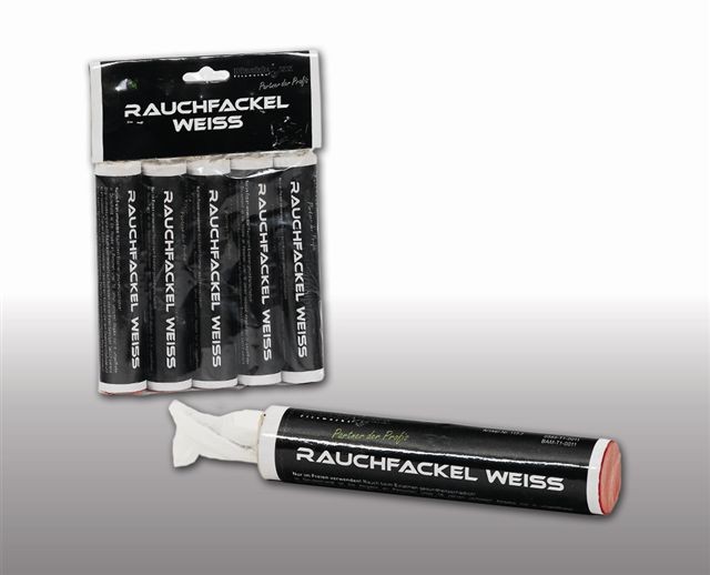 Blackboxx Rauchfackel Weiß- 5er Pack